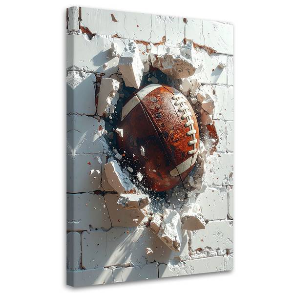Wandbild Fußball 70 x 100 cm