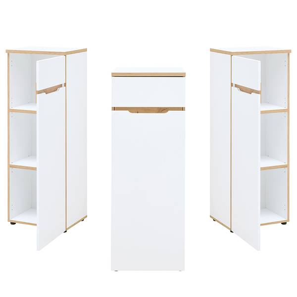 Büromöbel-Set MANRESA-36-4 8er-Set Weiß - Holzwerkstoff - 590 x 197 x 177 cm
