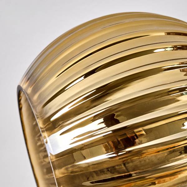Deckenleuchte Cesaro Blau - Gold - Grün - Aluminium - Klarglas - 100 x 29 x 100 cm