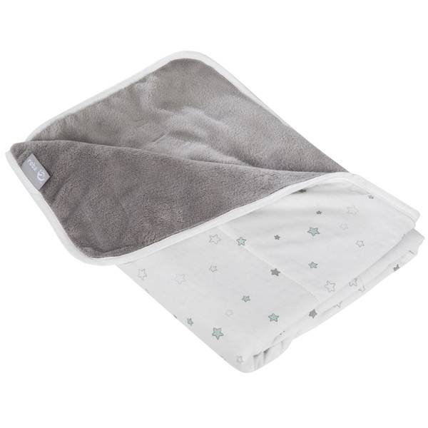 Kuscheldecke Sternenzauber II Weiß - Textil - 80 x 1 x 80 cm