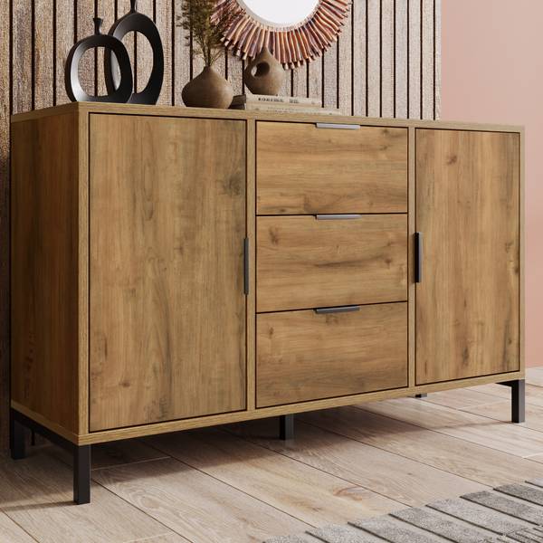 Sideboard Omnaers Braun - Holzwerkstoff - 120 x 76 x 40 cm