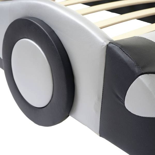 Bett E14 Auto Schwarz - Silber