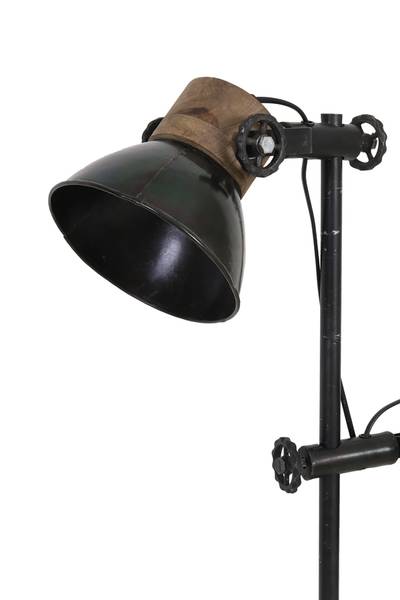 Stehleuchte Jody Schwarz - Stahl - 30 x 165 x 40 cm