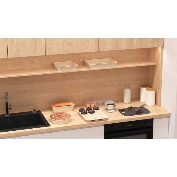 Backform HARMONY Beige - Metall - 24 x 5 x 24 cm