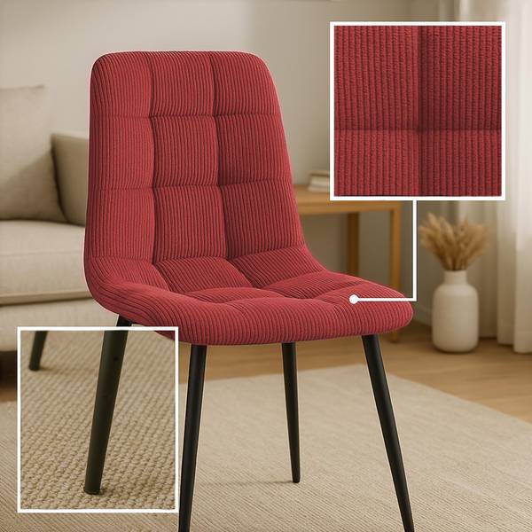 Esszimmerstuhl Antibes Bordeaux - Einzelstuhl