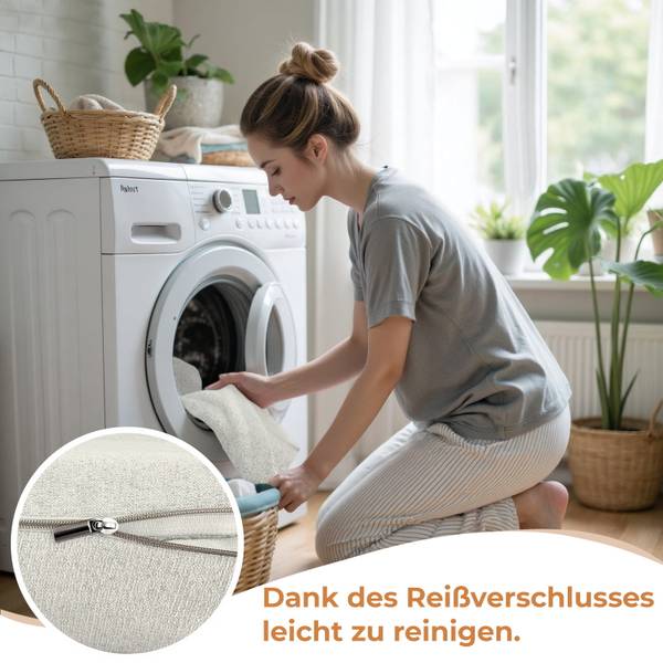 Kopfteil NORDIC Beige - Textil - 10 x 60 x 100 cm