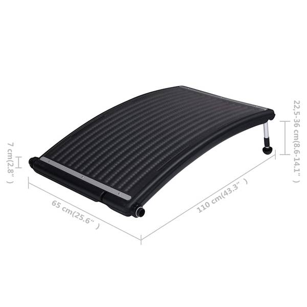 Sonnenkollektor 3012294-1 3er Set 65 x 7 x 110 cm