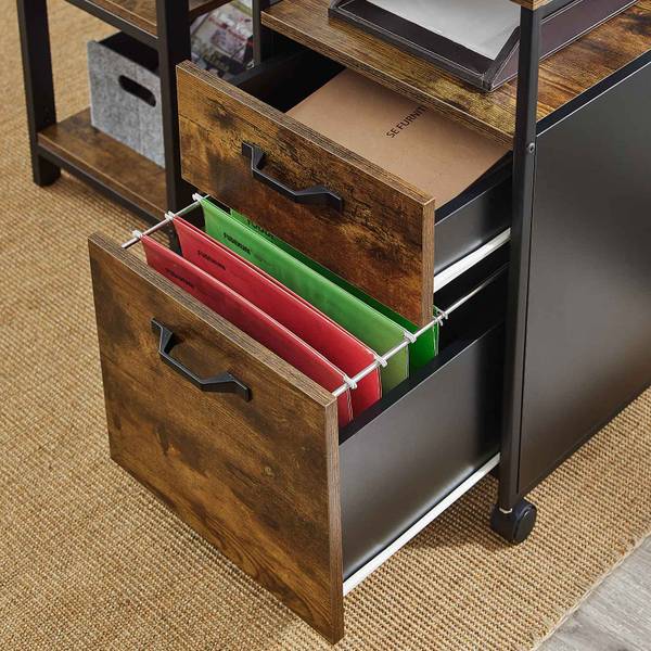 Aktenschrank Kumasi Braun - Metall - 45 x 66 x 41 cm