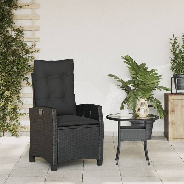 Chaise de jardin inclinable 3033097-1 Noir