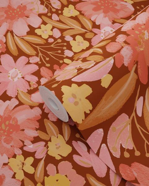 Tapete 132198 Pink - Papier - 50 x 900 x 50 cm