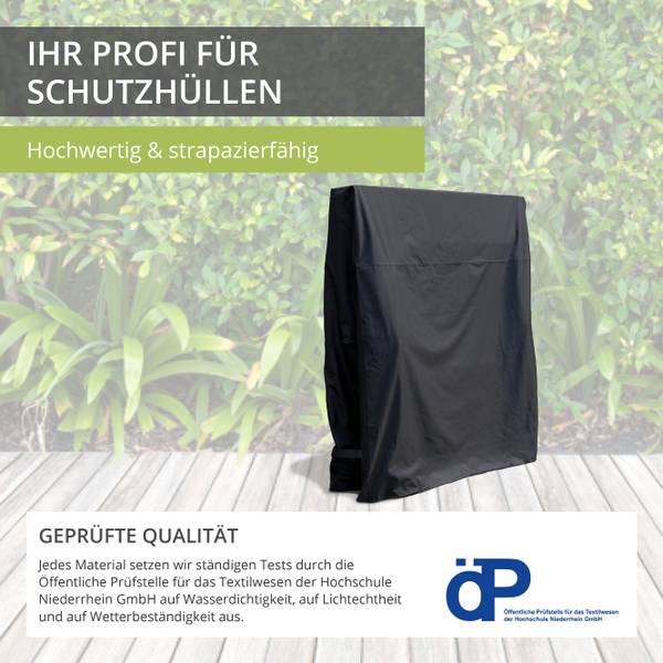 Abdeckung Tischtennisplatte SHP-20178 Schwarz - Polyester PVC - 165 x 185 x 80 cm