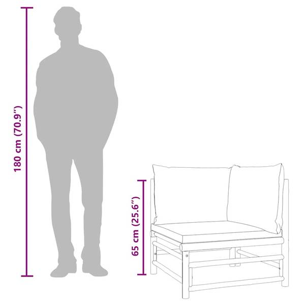 Loungeset 3028341-5 set van 2 lichtgrijs