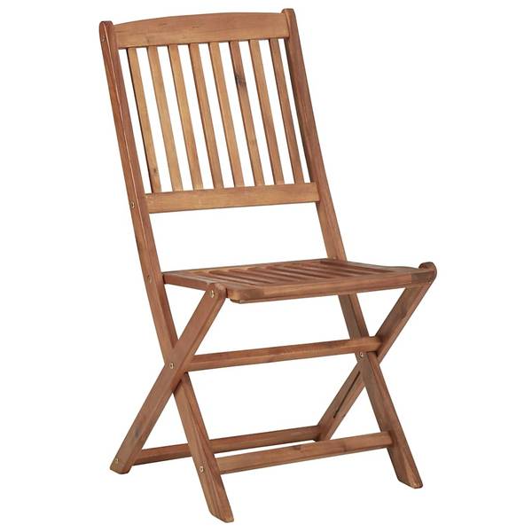 Gartenstuhl 3007930-3 6er Set Grau - Akazie - 48 x 91 x 57 cm