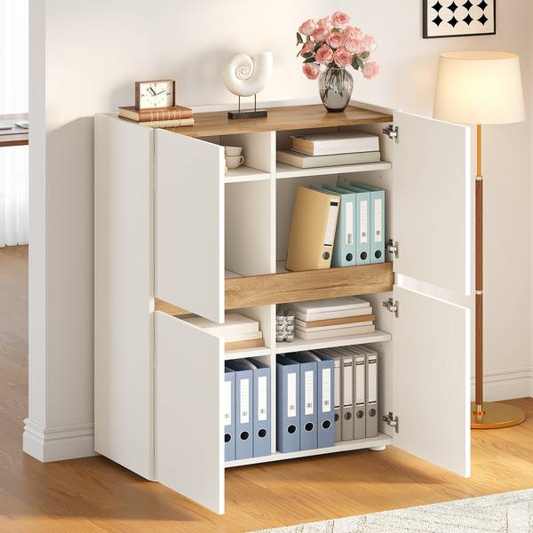 Aktenschrank NATBA40 Ⅳ Weiß - Holzwerkstoff - 90 x 110 x 40 cm