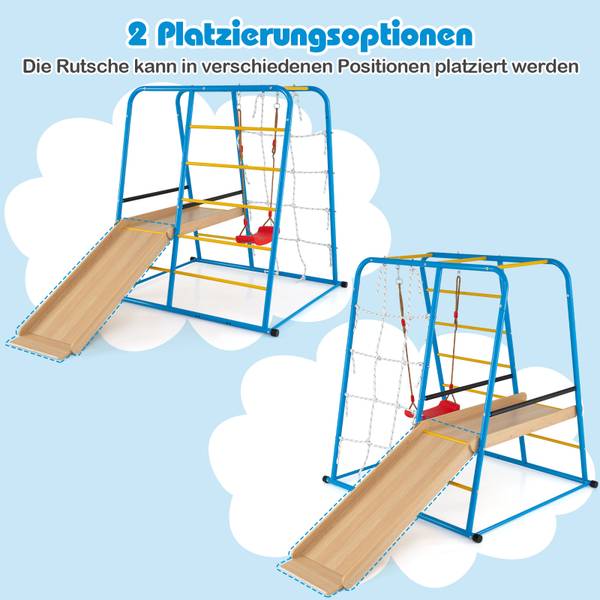 Kletterspielset EB50407NX+DE Blau - Metall - 150 x 158 x 225 cm