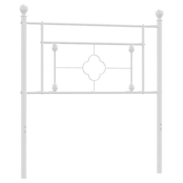 Kopfteil 3032738 Weiß - Stahl - 3 x 97 x 105 cm