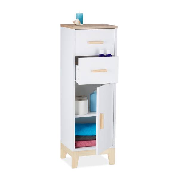 110602 Braun - Weiß - Holzwerkstoff - 36 x 13 x 94 cm
