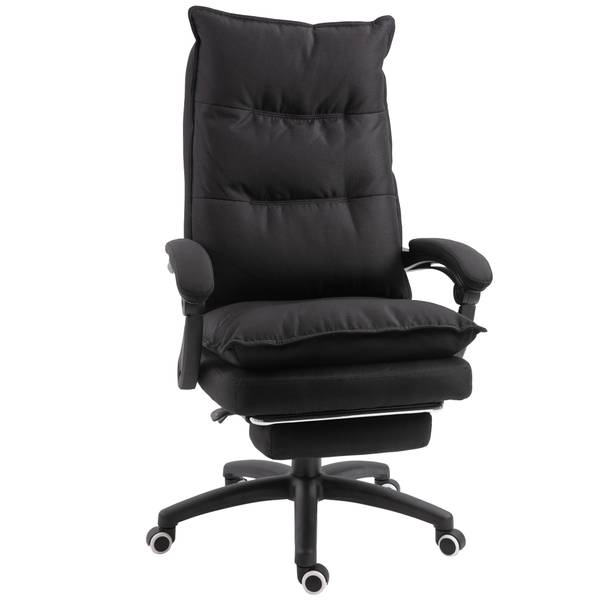 Bürostuhl mit Massagefunktion 921-232BK Braun - Textil - 62 x 130 x 70 cm