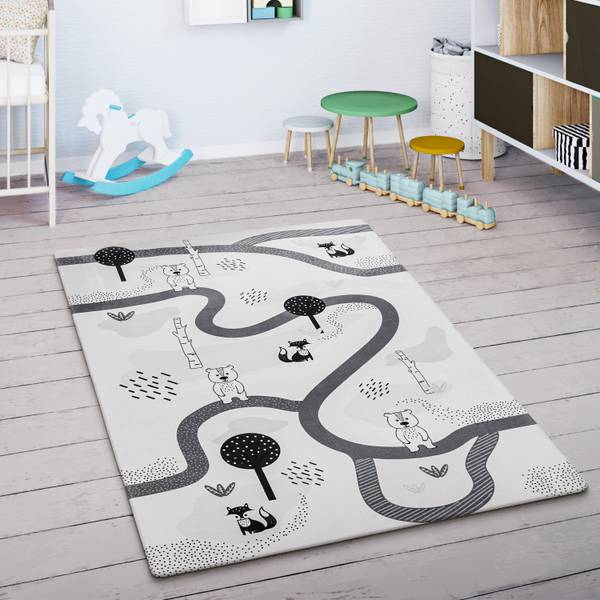 Kinderteppich Chicos 560 Weiß - Textil - 80 x 150 cm