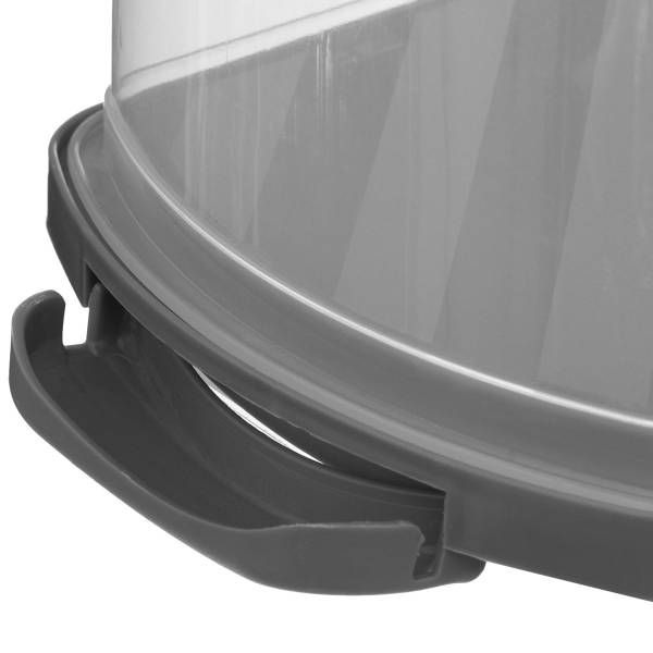 Kuchenschachtel BASIC Grau - Kunststoff - 13 x 16 x 36 cm