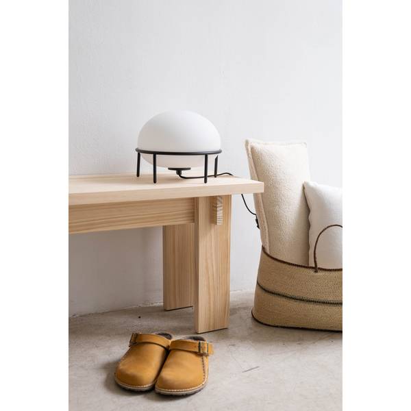 Mittlere Bank Begur Unlackiert Braun - Kiefer - 120 x 46 x 35 cm