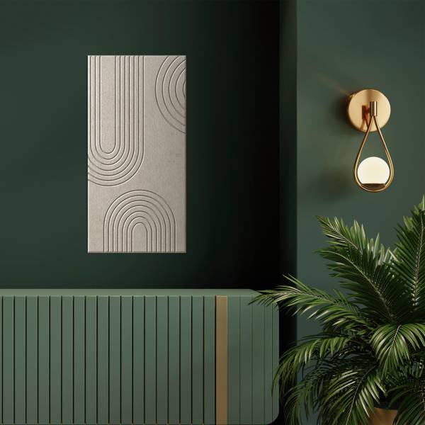 Akustikpaneel MILENA Beige - Textil - 30 x 60 x 1 cm