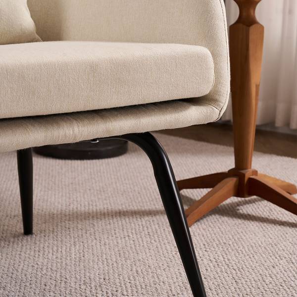 Sessel ORION Weiß - Textil - 67 x 79 x 74 cm