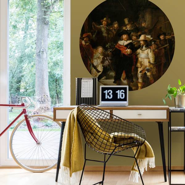 Wandkreis Die Nachtwache Vinyl - 100 x 100 x 2 cm