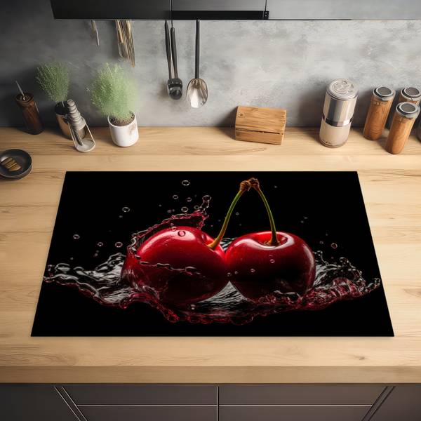 HERDABDECKPLATTE Kirschen 81 x 52 cm