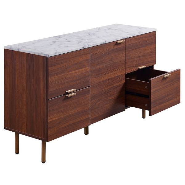 Sideboard VNF-00081 Braun - Akazie - 36 x 72 x 122 cm