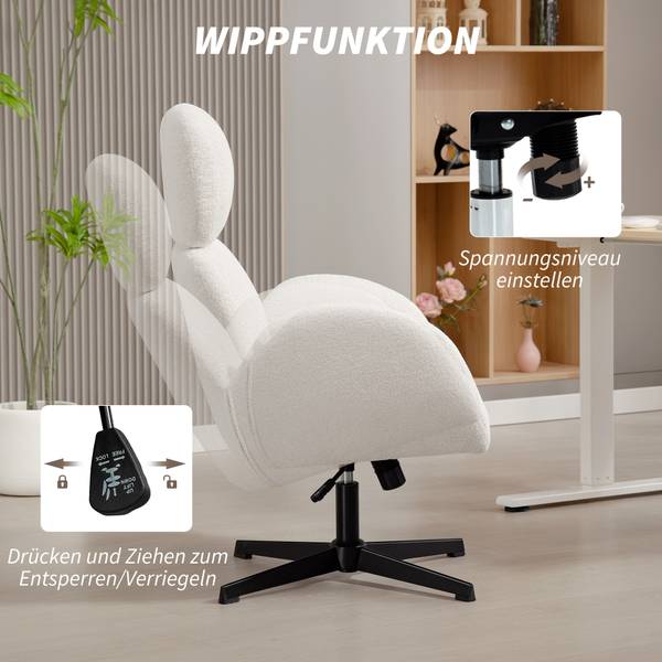 Bürostuhl 921-894V00CW Cremeweiß