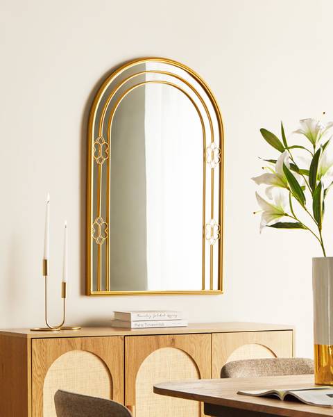 Wandspiegel MAUTRE goud - metaal - 66 x 98 x 3 cm