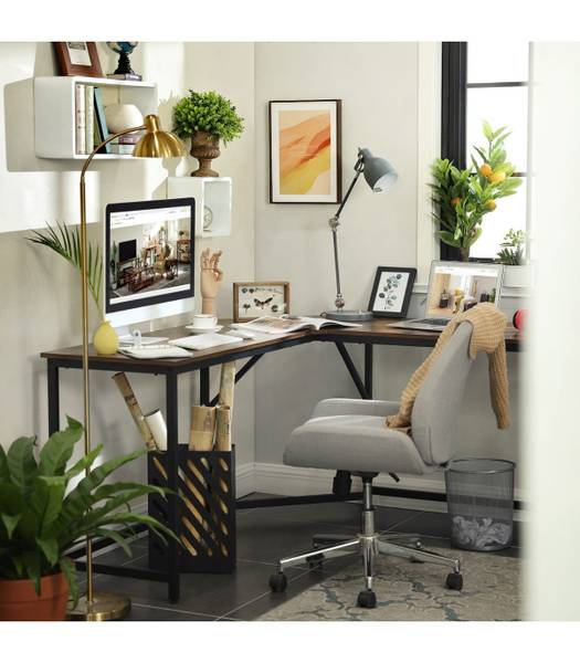 Eckschreibtisch Buxy I Braun - Breite: 149 cm