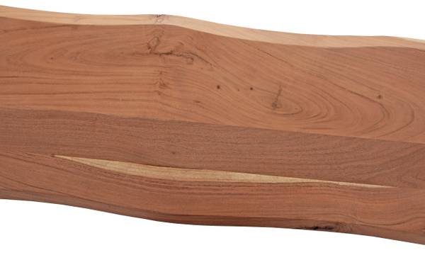 Sitzbank NOAH Beige - 200 x 47 cm - Schwarz