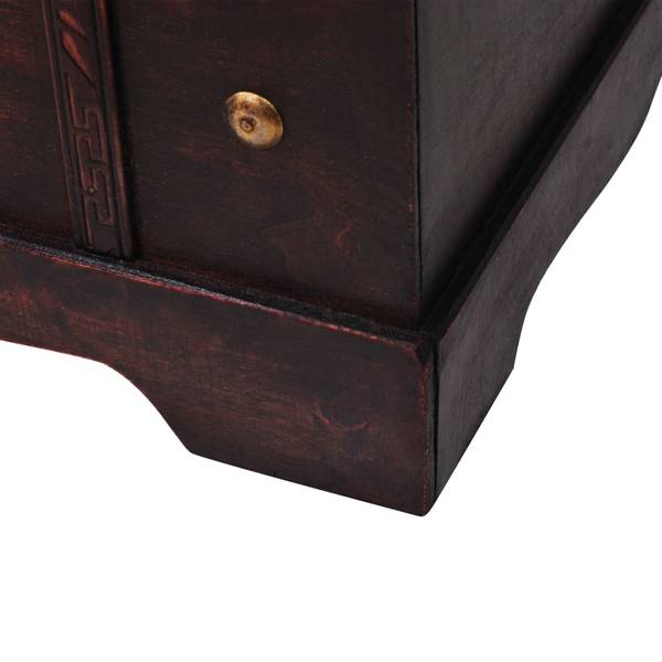 Truhe M656812 Braun - Massivholz - 66 x 38 x 40 cm