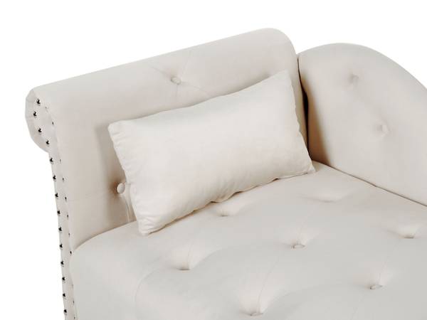 Chaise longue IVRY beige - zwart