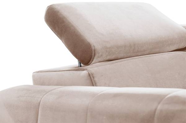 Wohnlandschaft Schlafsofa AGNESA Beige - Ecke davorstehend rechts