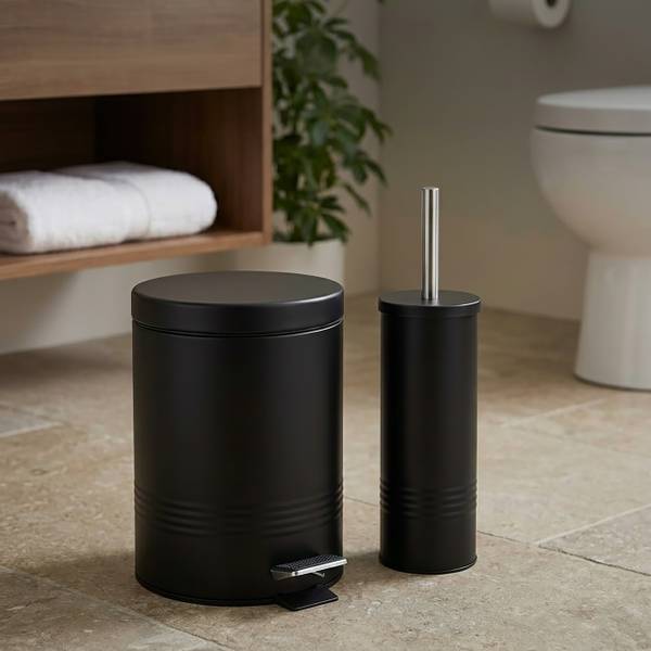 Badezimmer Set Mülleimer & WC-Bürste kaufen