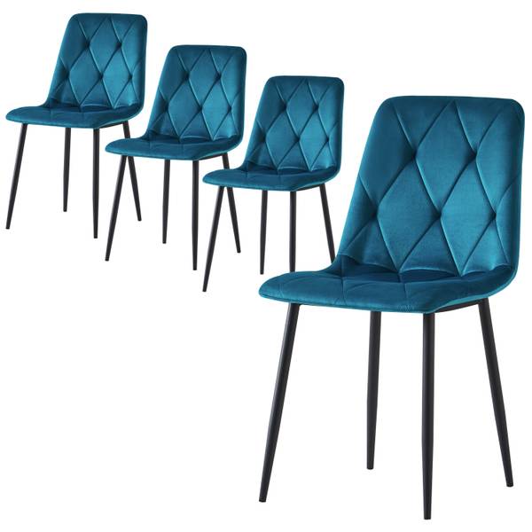 Chaise de salle à manger VICKA Bleu