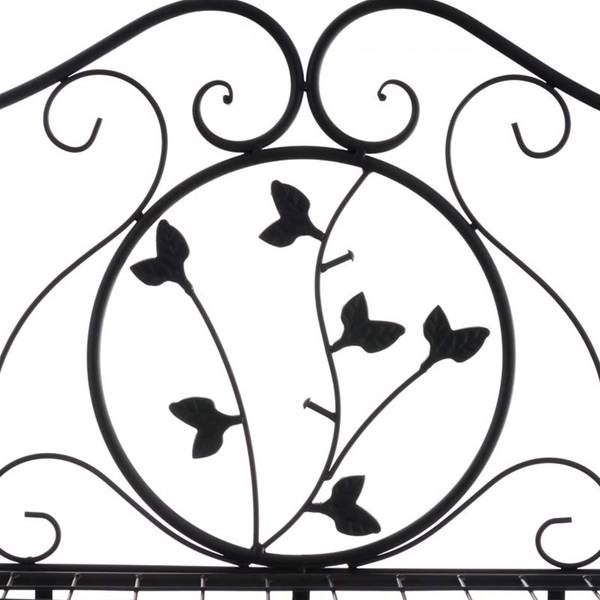 Standregal Reus Schwarz - Metall - 58 x 118 x 33 cm