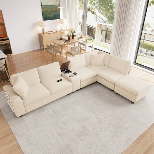 Canapé d’angle UL919505 Ⅵ Beige