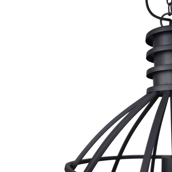 Hängelampen Tube Schwarz - Metall - 50 x 176 x 50 cm