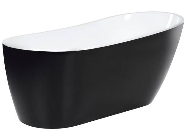Baignoires autoportantes SOLARTE Noir - Argenté - Blanc - Textile - 78 x 72 x 78 cm