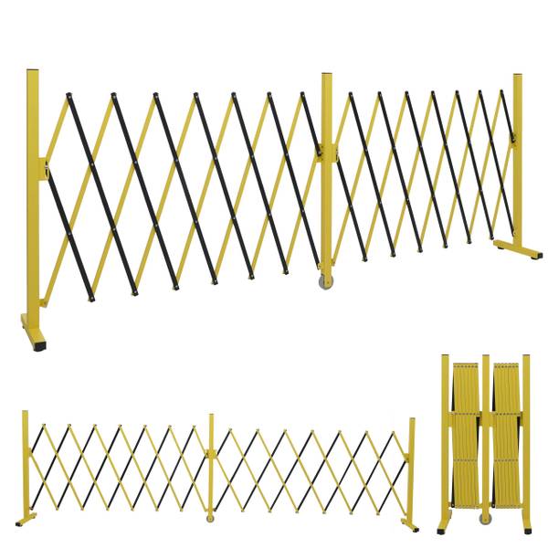 Barrière B34 Noir - Jaune - Aluminium - 400 x 103 x 31 cm
