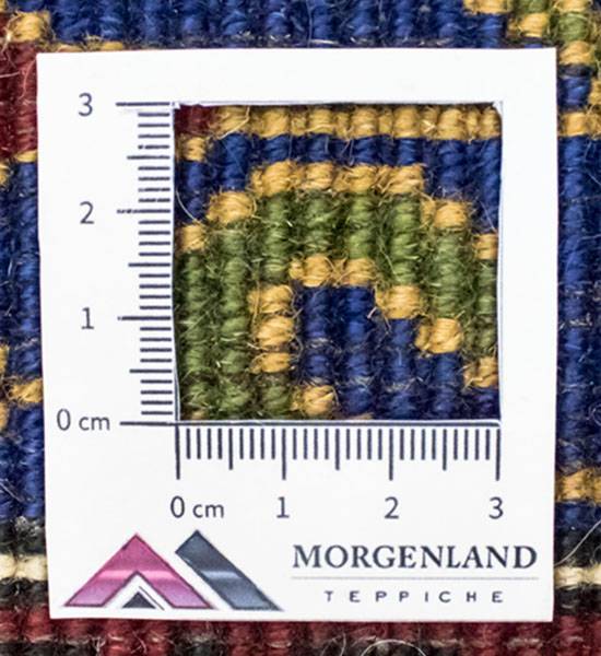 Handgeknüpft Kurzflorteppiche Blau - Wolle - 56 x 1 x 97 cm