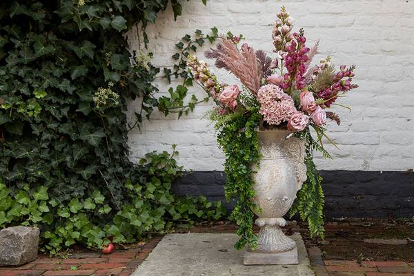 Kunstblume ROMANTIC GARDEN Pink - Kunststoff - 7 x 95 x 10 cm