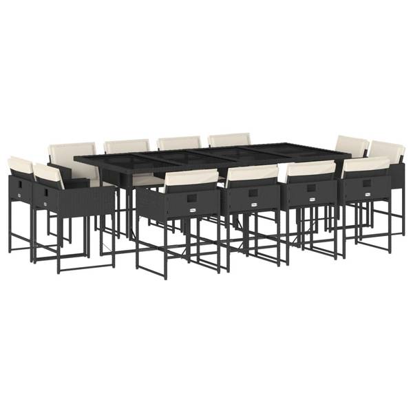 Tuinset 3043048-2 set van 13 zwart - crèmekleurig