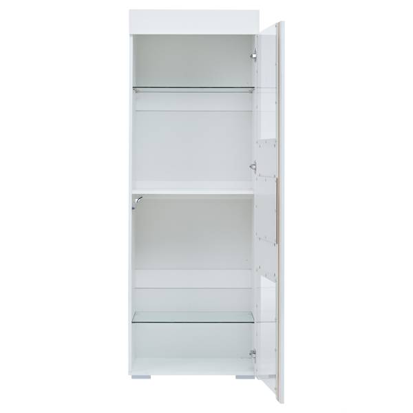 Vitrine Daphnis Ⅲ Weiß - Holzwerkstoff - Glas - 60 x 40 x 40 cm