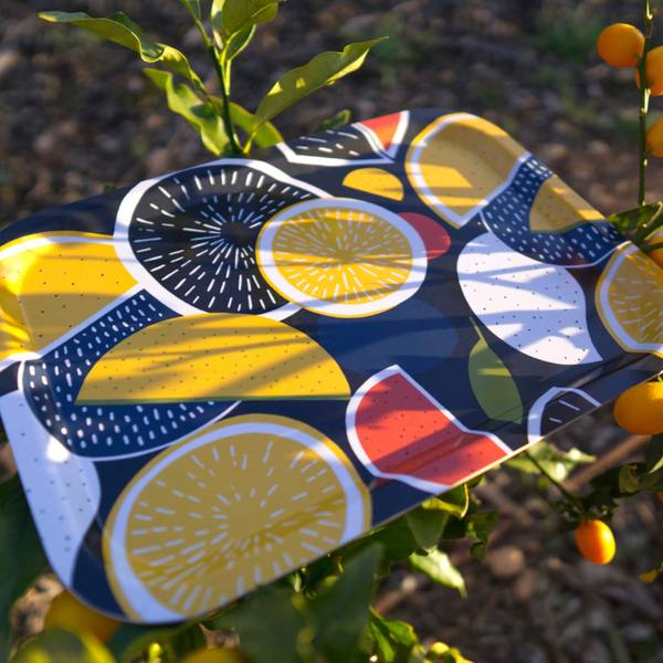 Design-Tablett Juice of the Day Birke - 24 x 1 x 34 cm