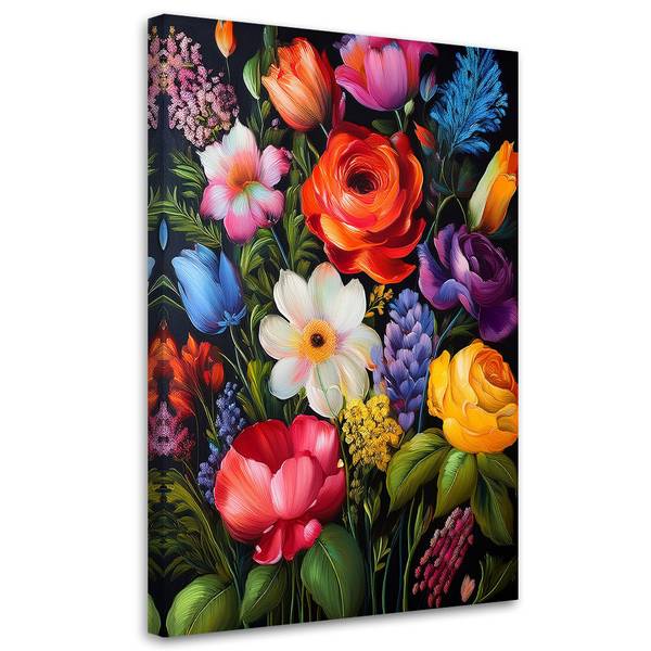 Leinwandbild Blumen 1-Teilig 40 x 60 cm